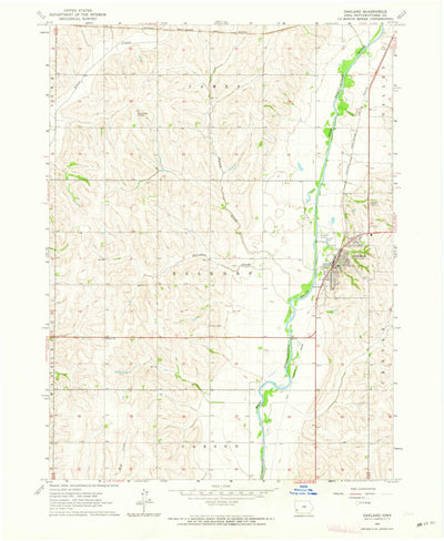 United States Geological Survey Oakland, IA (1963, 24000-Scale) digital map