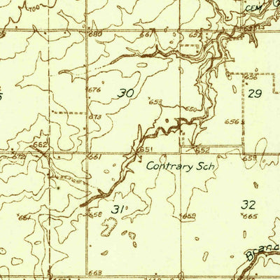 United States Geological Survey Oakland, IL (1936, 48000-Scale) digital map