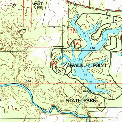 United States Geological Survey Oakland, IL (1998, 24000-Scale) digital map