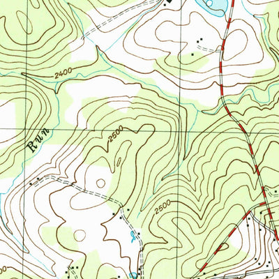 United States Geological Survey Oakland, MD-WV (1997, 24000-Scale) digital map