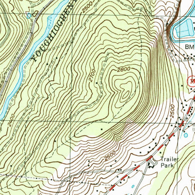 United States Geological Survey Oakland, MD-WV (1997, 24000-Scale) digital map