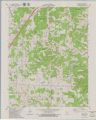 United States Geological Survey Oakland, MO (1979, 24000-Scale) digital map