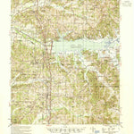 United States Geological Survey Oakland, MS (1954, 62500-Scale) digital map