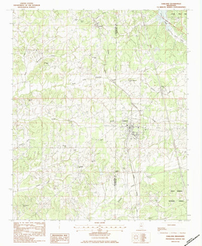 United States Geological Survey Oakland, MS (1983, 24000-Scale) digital map