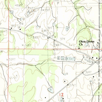 United States Geological Survey Oakland, MS (1983, 24000-Scale) digital map