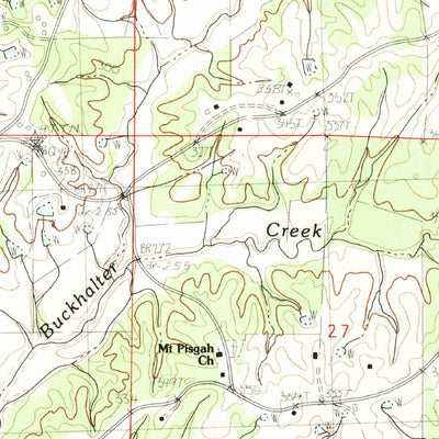 United States Geological Survey Oakland, MS (1983, 24000-Scale) digital map