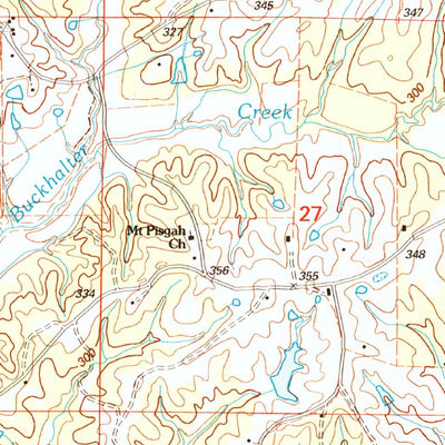 United States Geological Survey Oakland, MS (2000, 24000-Scale) digital map