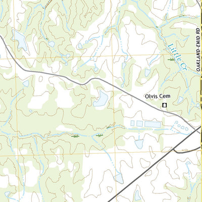 United States Geological Survey Oakland, MS (2021, 24000-Scale) digital map