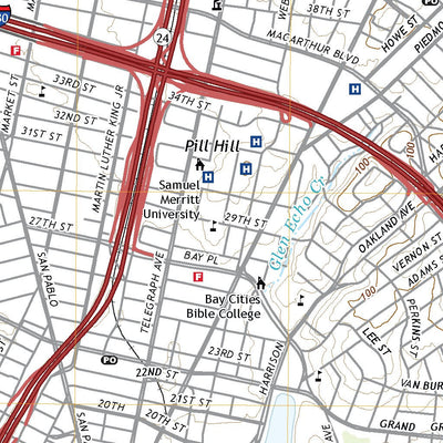 United States Geological Survey Oakland West, CA (2021, 24000-Scale) digital map