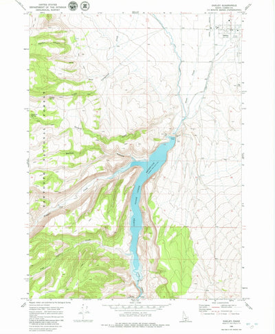 United States Geological Survey Oakley, ID (1968, 24000-Scale) digital map