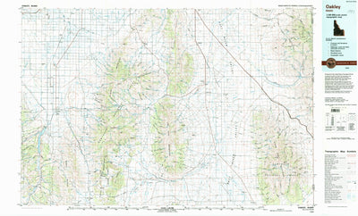 United States Geological Survey Oakley, ID (1993, 100000-Scale) digital map