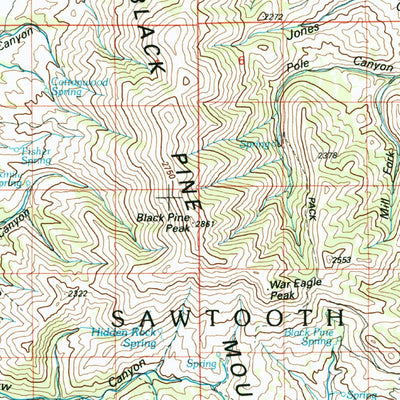 United States Geological Survey Oakley, ID (1993, 100000-Scale) digital map