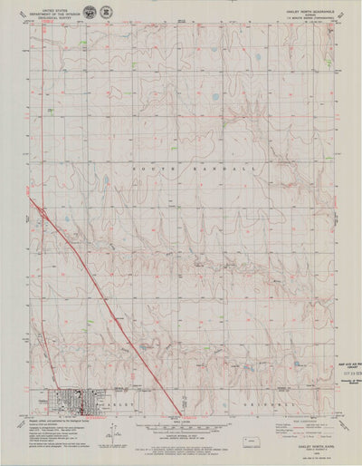 United States Geological Survey Oakley North, KS (1979, 24000-Scale) digital map