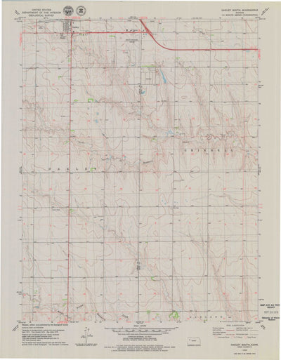 United States Geological Survey Oakley South, KS (1979, 24000-Scale) digital map