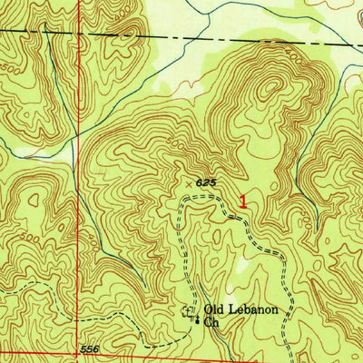 United States Geological Survey Oakman, AL (1951, 24000-Scale) digital map