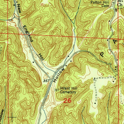 United States Geological Survey Oakman, AL (1951, 24000-Scale) digital map