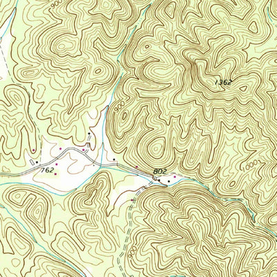 United States Geological Survey Oakman, GA (1971, 24000-Scale) digital map