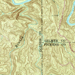 United States Geological Survey Oakman, GA (1971, 24000-Scale) digital map