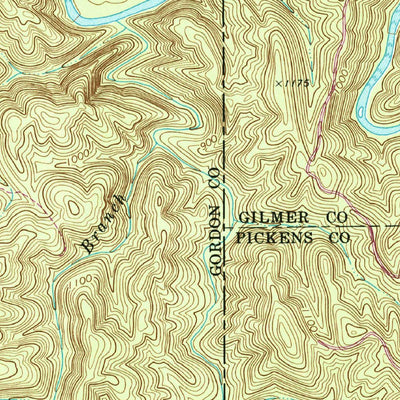 United States Geological Survey Oakman, GA (1971, 24000-Scale) digital map