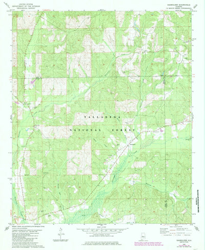United States Geological Survey Oakmulgee, AL (1980, 24000-Scale) digital map