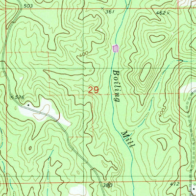 United States Geological Survey Oakmulgee, AL (1980, 24000-Scale) digital map
