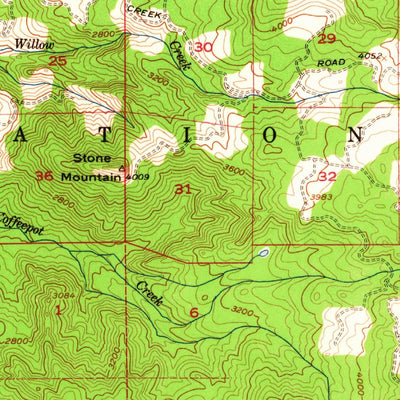 United States Geological Survey Oakridge, OR (1956, 62500-Scale) digital map