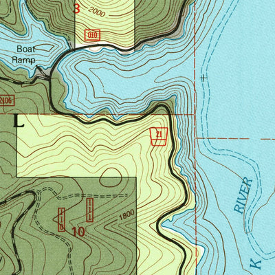 United States Geological Survey Oakridge, OR (1997, 24000-Scale) digital map