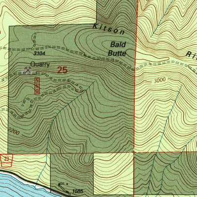 United States Geological Survey Oakridge, OR (1997, 24000-Scale) digital map