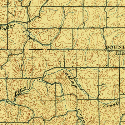 United States Geological Survey Oaksdale, WA-ID (1905, 125000-Scale) digital map