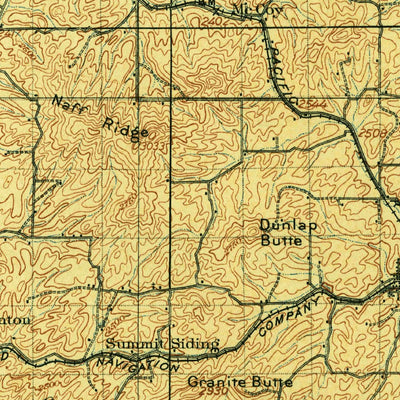 United States Geological Survey Oaksdale, WA-ID (1905, 125000-Scale) digital map