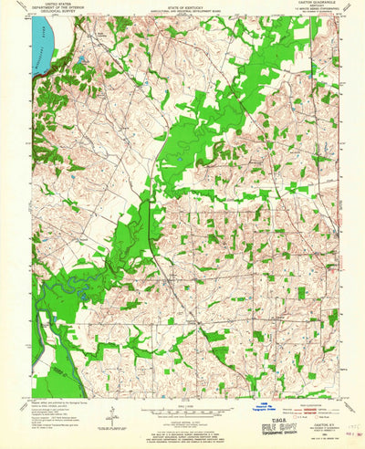 United States Geological Survey Oakton, KY (1951, 24000-Scale) digital map