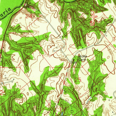 United States Geological Survey Oaktown, IN-IL (1958, 24000-Scale) digital map