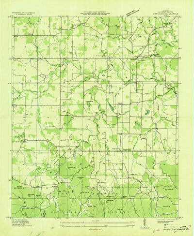 United States Geological Survey Oakville, AL (1935, 24000-Scale) digital map