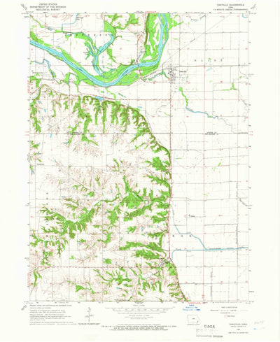 United States Geological Survey Oakville, IA (1965, 24000-Scale) digital map