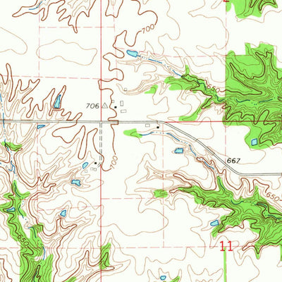 United States Geological Survey Oakville, IA (1965, 24000-Scale) digital map