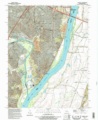 United States Geological Survey Oakville, MO-IL (1993, 24000-Scale) digital map
