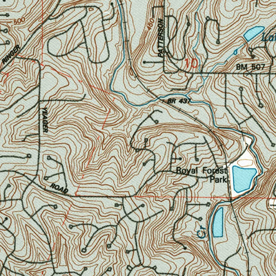 United States Geological Survey Oakville, MO-IL (1993, 24000-Scale) digital map