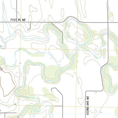 United States Geological Survey Oakwood, ND (2020, 24000-Scale) digital map
