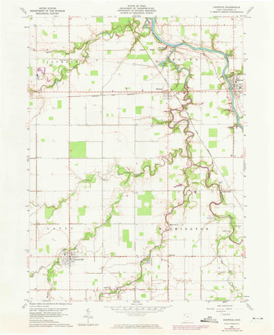 United States Geological Survey Oakwood, OH (1960, 24000-Scale) digital map