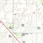 United States Geological Survey Oakwood, OK (1985, 24000-Scale) digital map