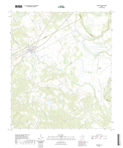 United States Geological Survey Oakwood, TX (2022, 24000-Scale) digital map