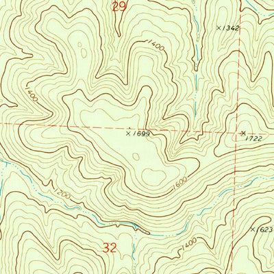 United States Geological Survey Oark, AR (1973, 24000-Scale) digital map
