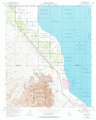 United States Geological Survey Oasis, CA (1956, 24000-Scale) digital map