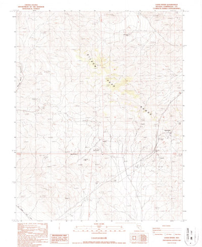 United States Geological Survey Oasis Divide, NV (1987, 24000-Scale) digital map