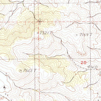 United States Geological Survey Oasis Divide, NV (1987, 24000-Scale) digital map