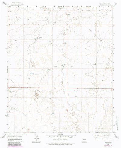 United States Geological Survey Oasis, NM (1973, 24000-Scale) digital map