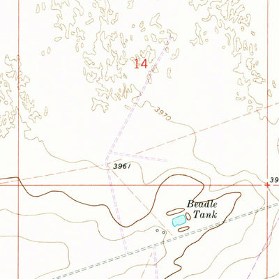 United States Geological Survey Oasis, NM (1973, 24000-Scale) digital map