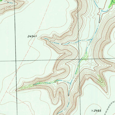 United States Geological Survey Oasis Ranch, TX (1980, 24000-Scale) digital map