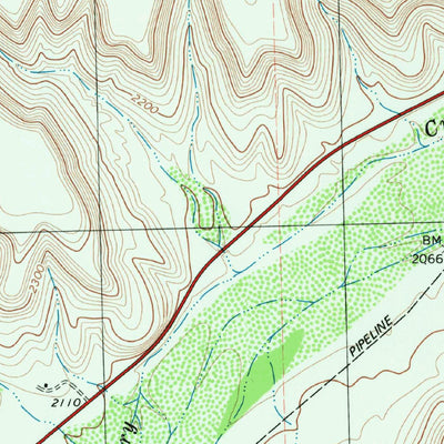 United States Geological Survey Oasis Ranch, TX (1980, 24000-Scale) digital map