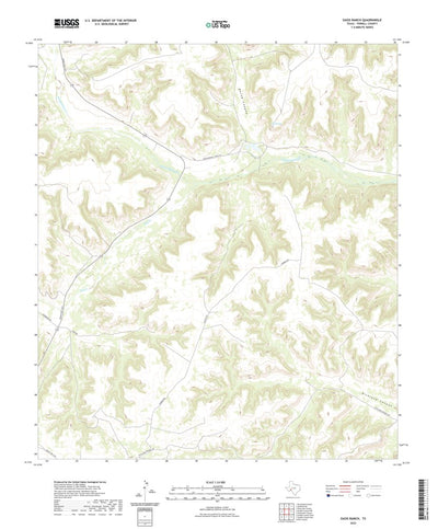United States Geological Survey Oasis Ranch, TX (2022, 24000-Scale) digital map